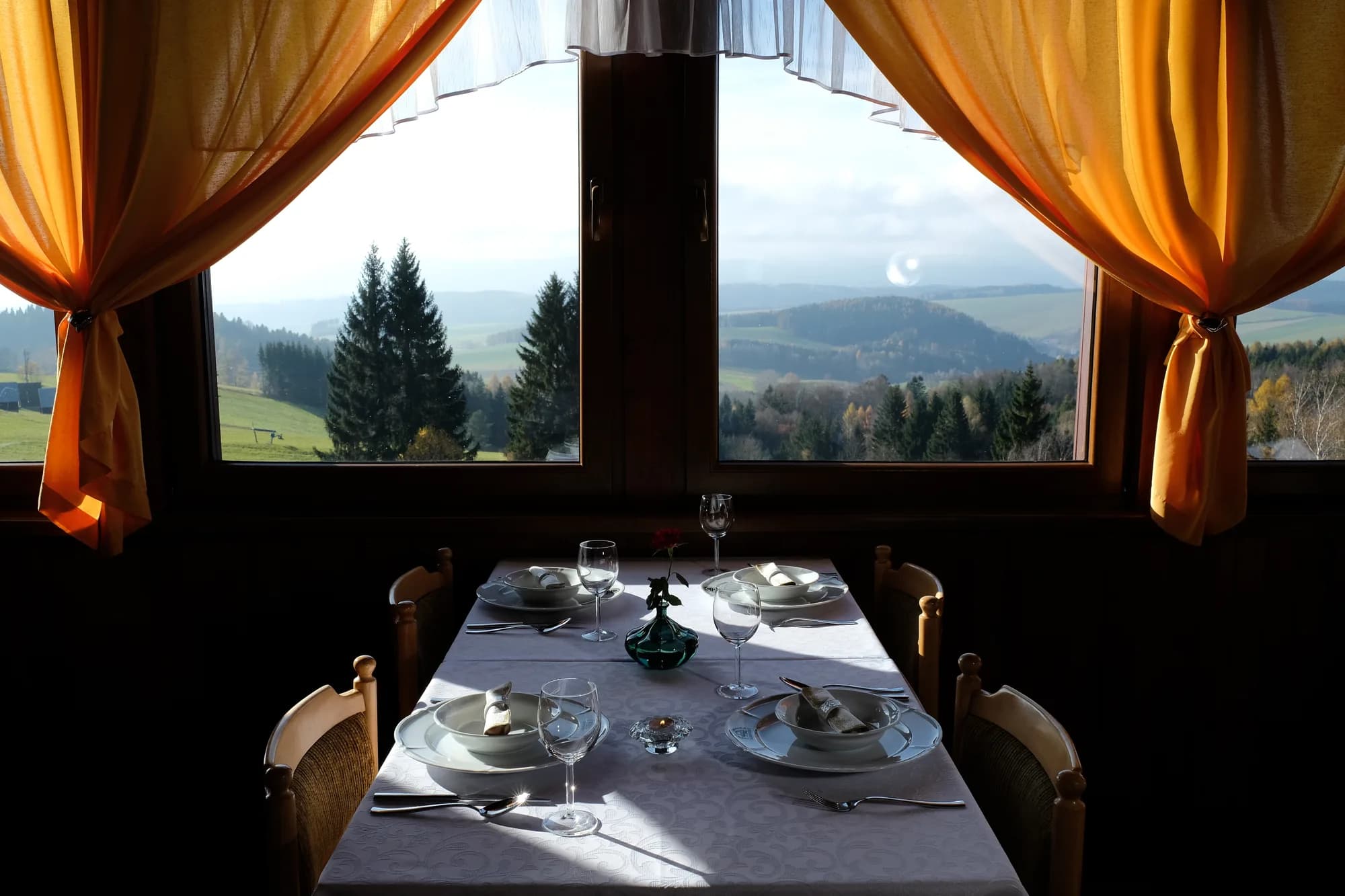 Interiér restaurace Vyhlídka